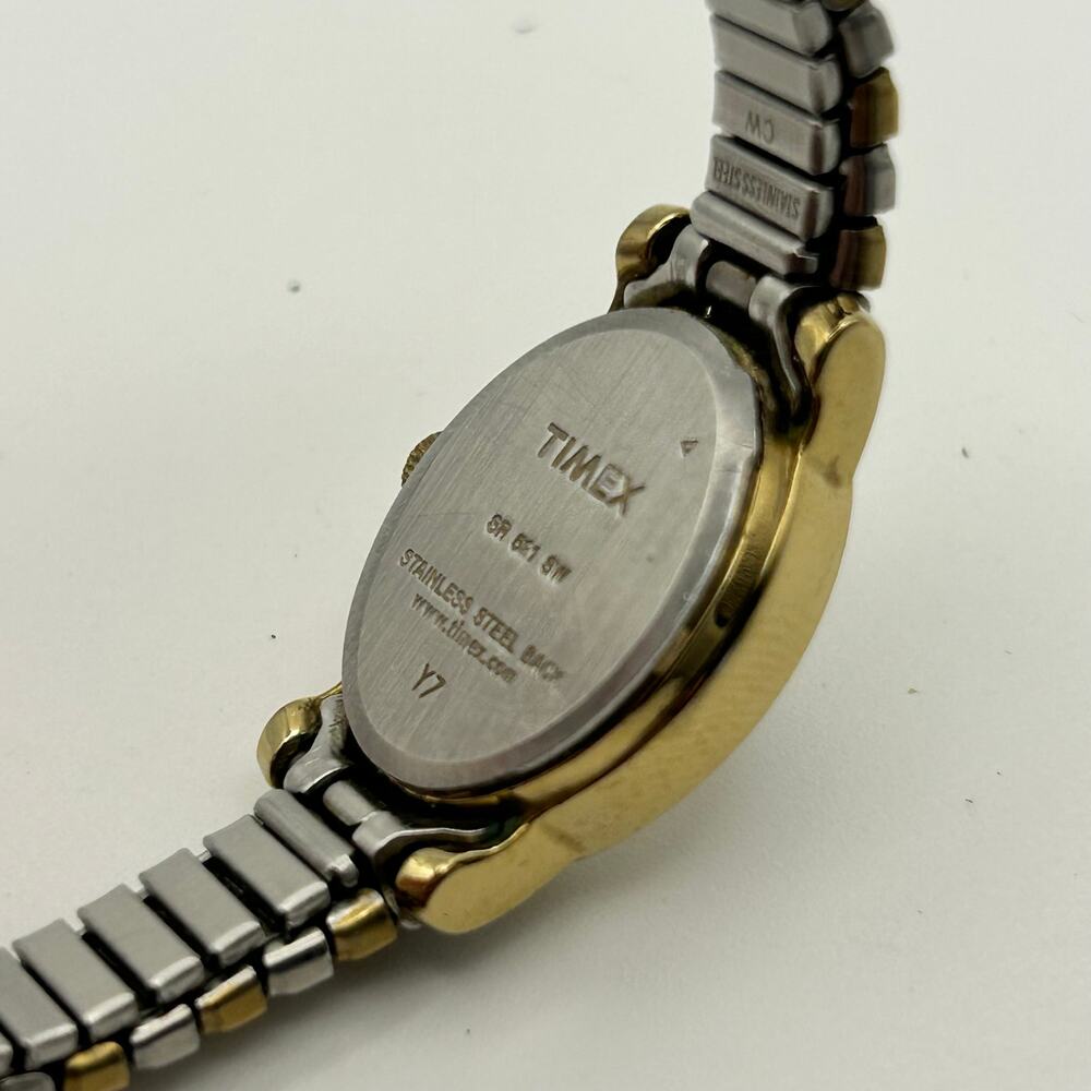 Timex Silver Gold Stainless Steel Women’s Fashion Watch, 18mm - Picture 6 of 8